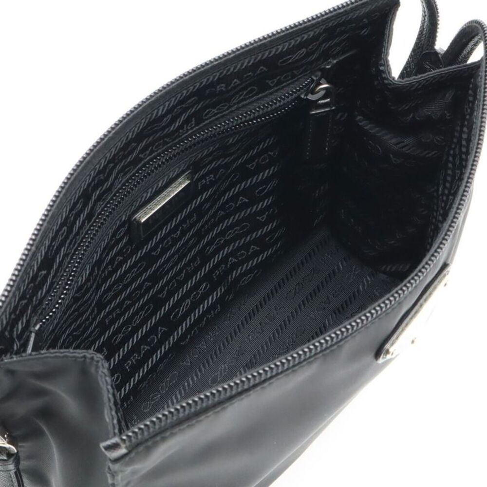Prada Nylon Leather Clutch Bag - Picture 5 of 7